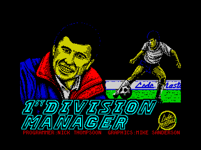 1st Division Manager — ZX SPECTRUM GAME ИГРА