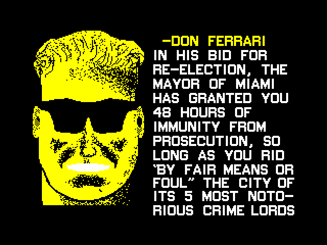 Miami Chase — ZX SPECTRUM GAME ИГРА