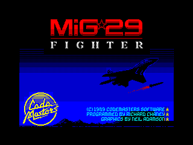 Soviet Fighter MiG 29 — ZX SPECTRUM GAME ИГРА