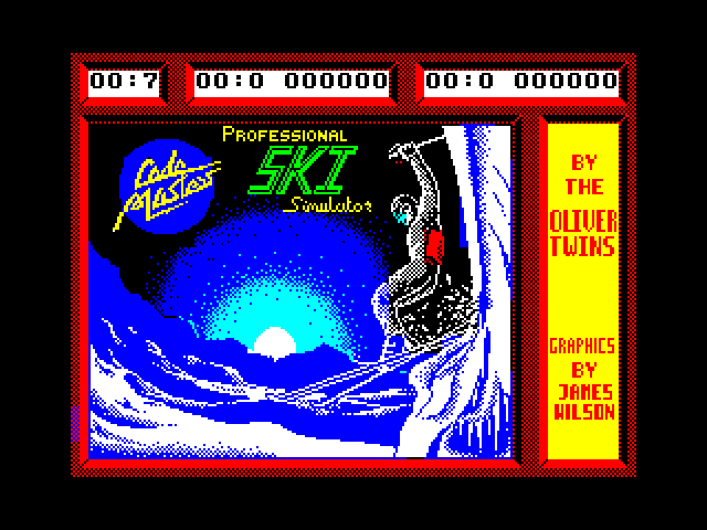 Professional Ski Simulator — ZX SPECTRUM GAME ИГРА