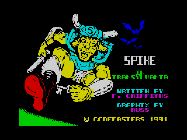 Spike in Transylvania — ZX SPECTRUM GAME