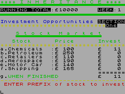 Inheritance — ZX SPECTRUM GAME ИГРА